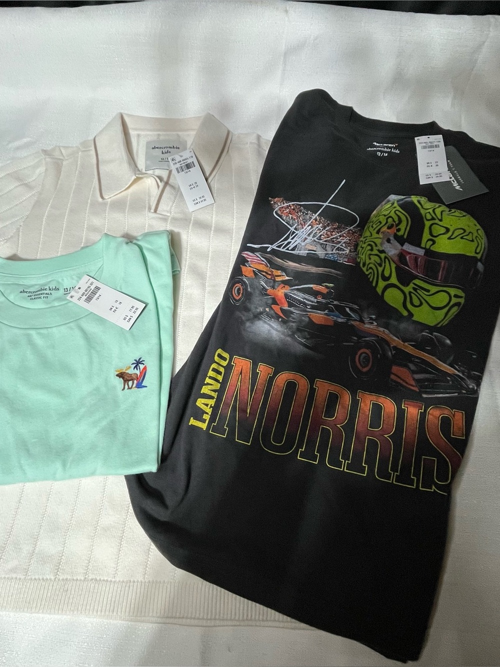 3 abercrombie kids shirts